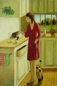 1979, La quiétude, huile sur toile 24''x36''