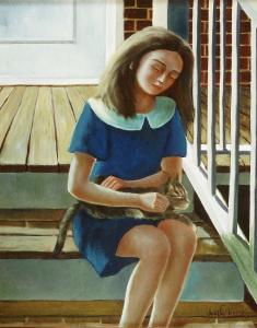 1991, Adieu Joséphine, huile sur toile 24''x20''